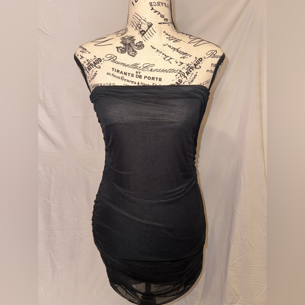 Black Femme Luxe Bodycon Dress